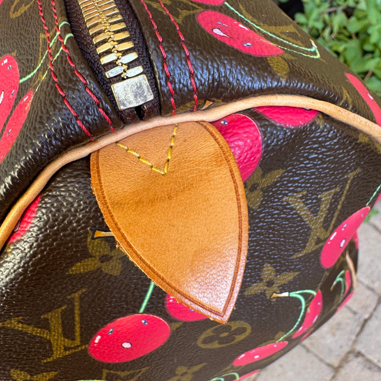 Louis Vuitton x Takashi Murakami Vintage Cherry Keepall 45