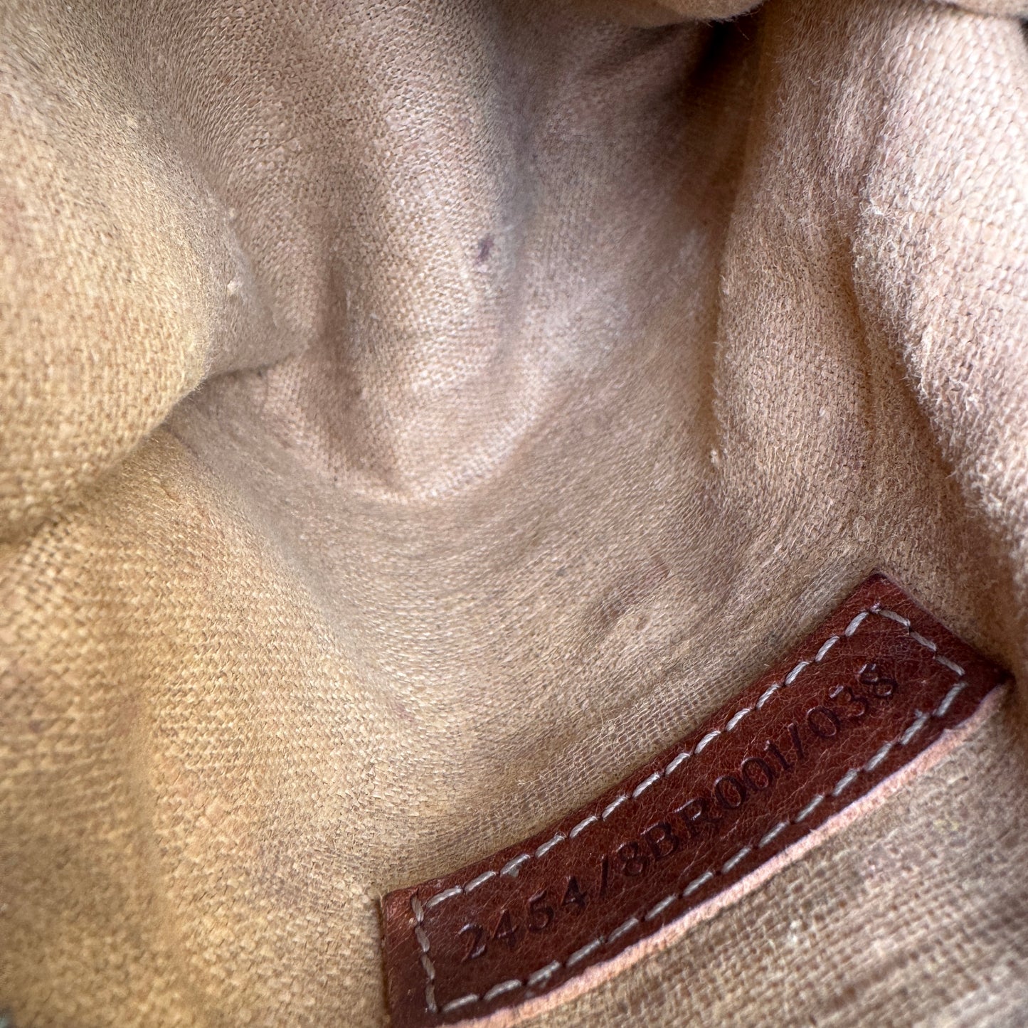 Fendi FF Leather Stitched Monogram Mamma Baguette