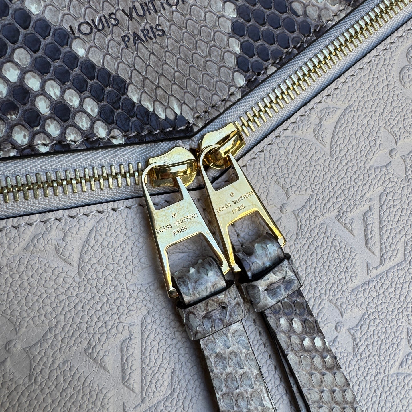 Louis Vuitton Monogram Empreinte Python Sully PM