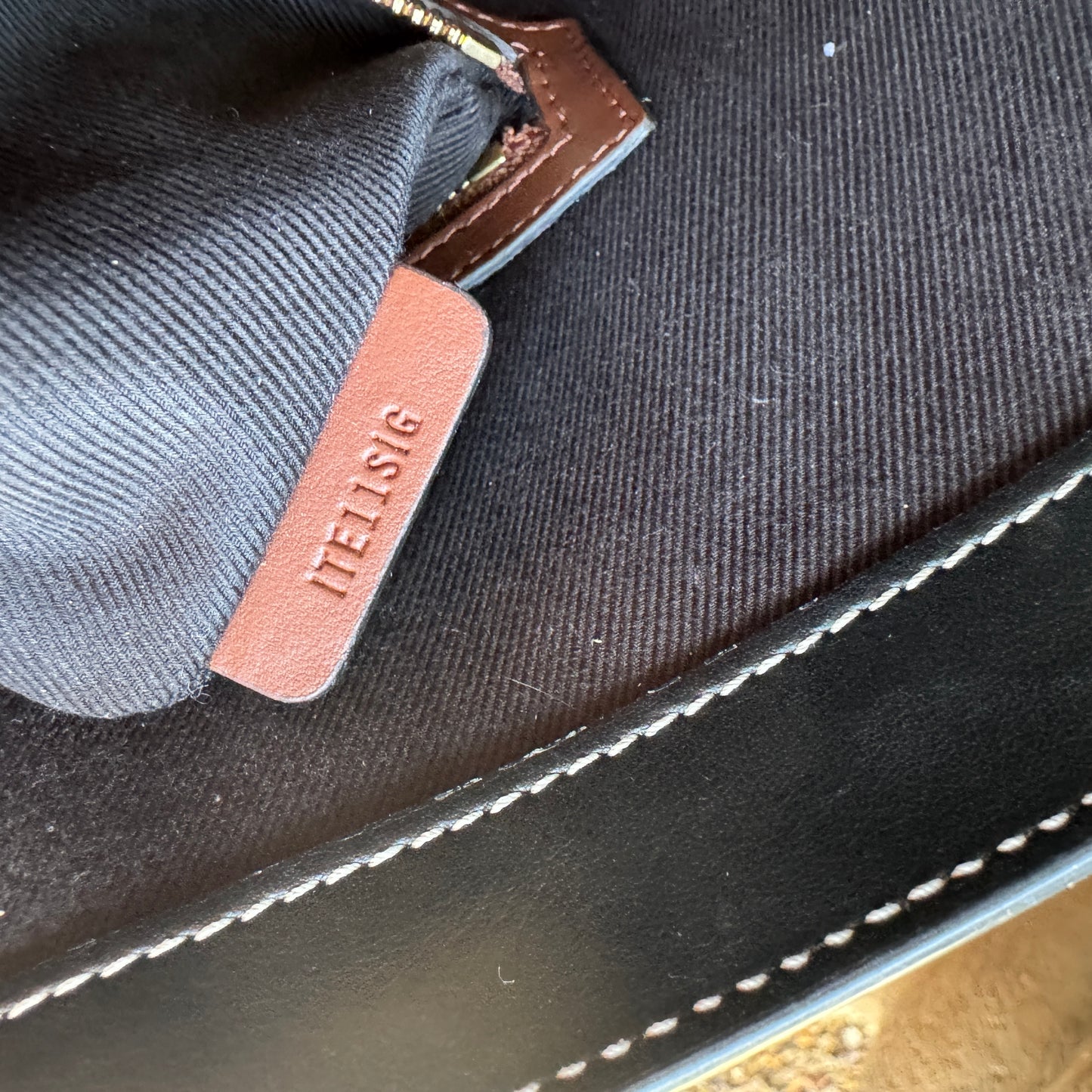 Burberry Dark Birch Brown Check and Leather Medium Tote