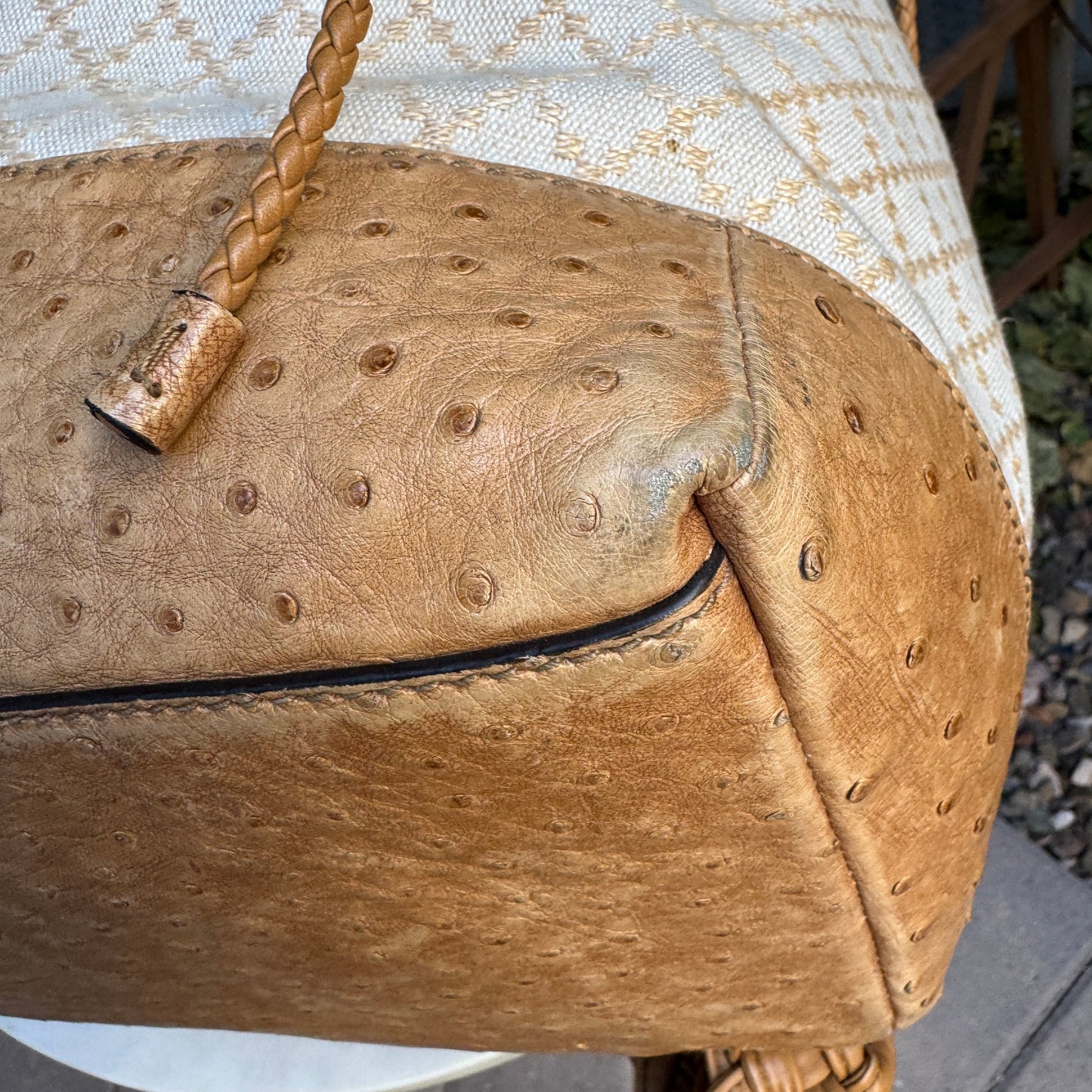 Gucci Ostrich Leather Convertible Backpack