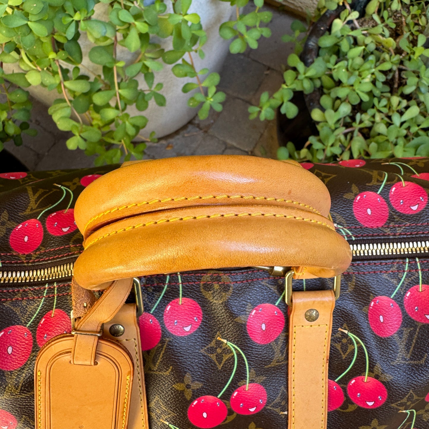 Louis Vuitton x Takashi Murakami Vintage Cherry Keepall 45