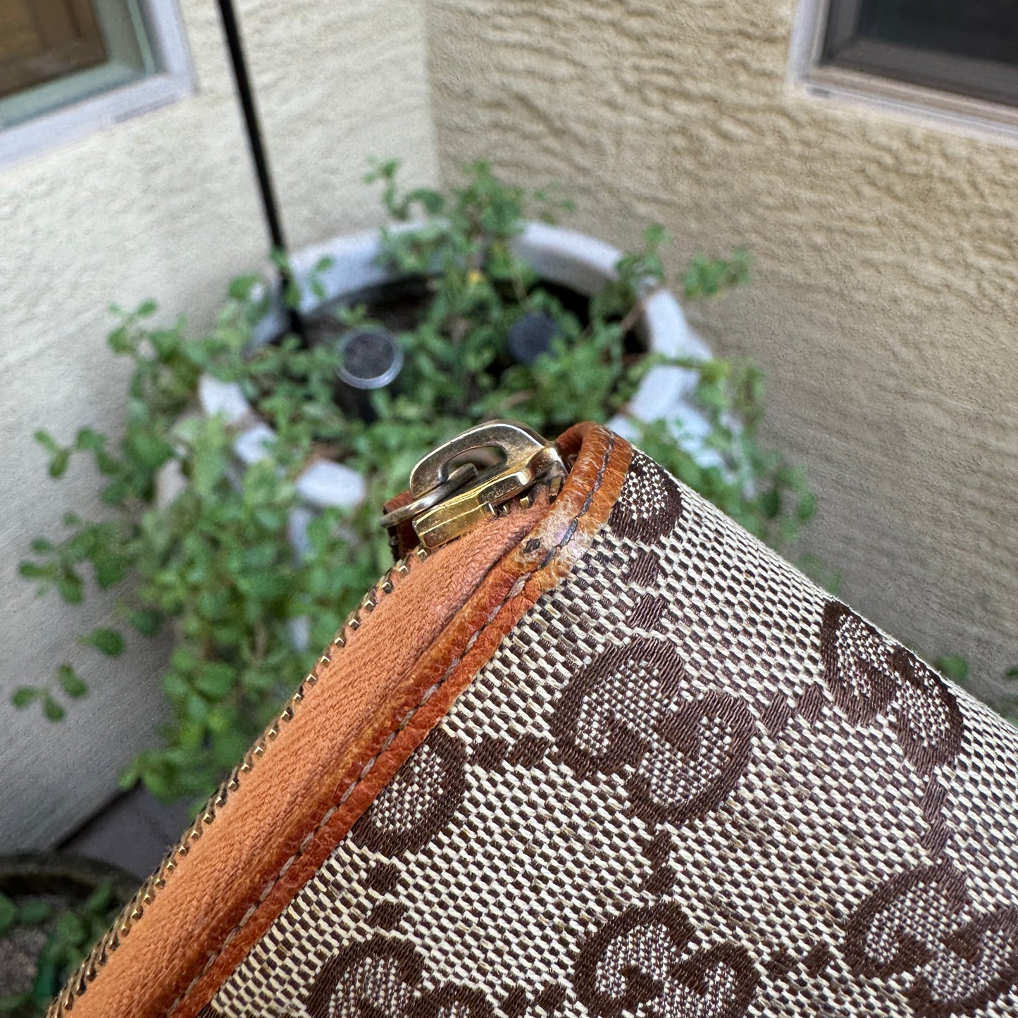 Gucci GG Canvas Long Zippy Wallet