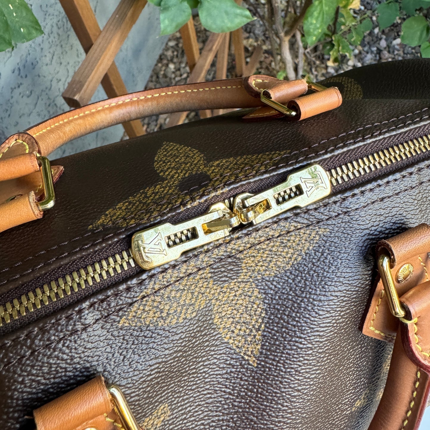 Louis Vuitton Reverse Giant Monogram Speedy Bandouliere 30