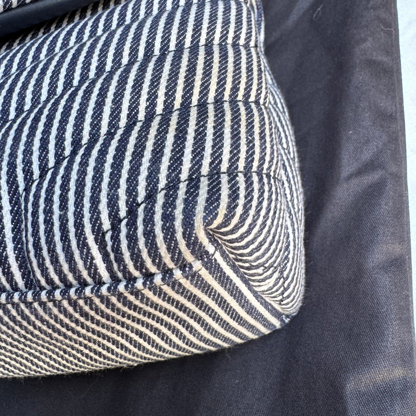 Saint Laurent Small Loulou Striped Chain Crossbody