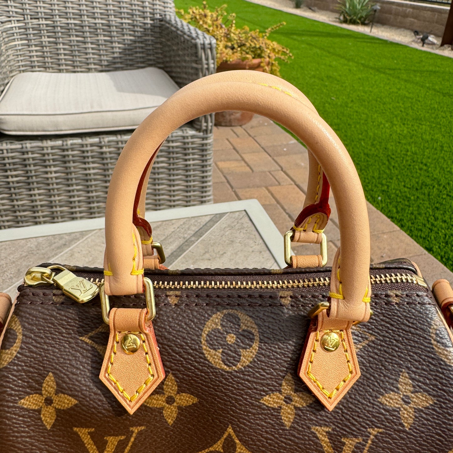 Louis Vuitton Monogram Nano Speedy Bandouliere