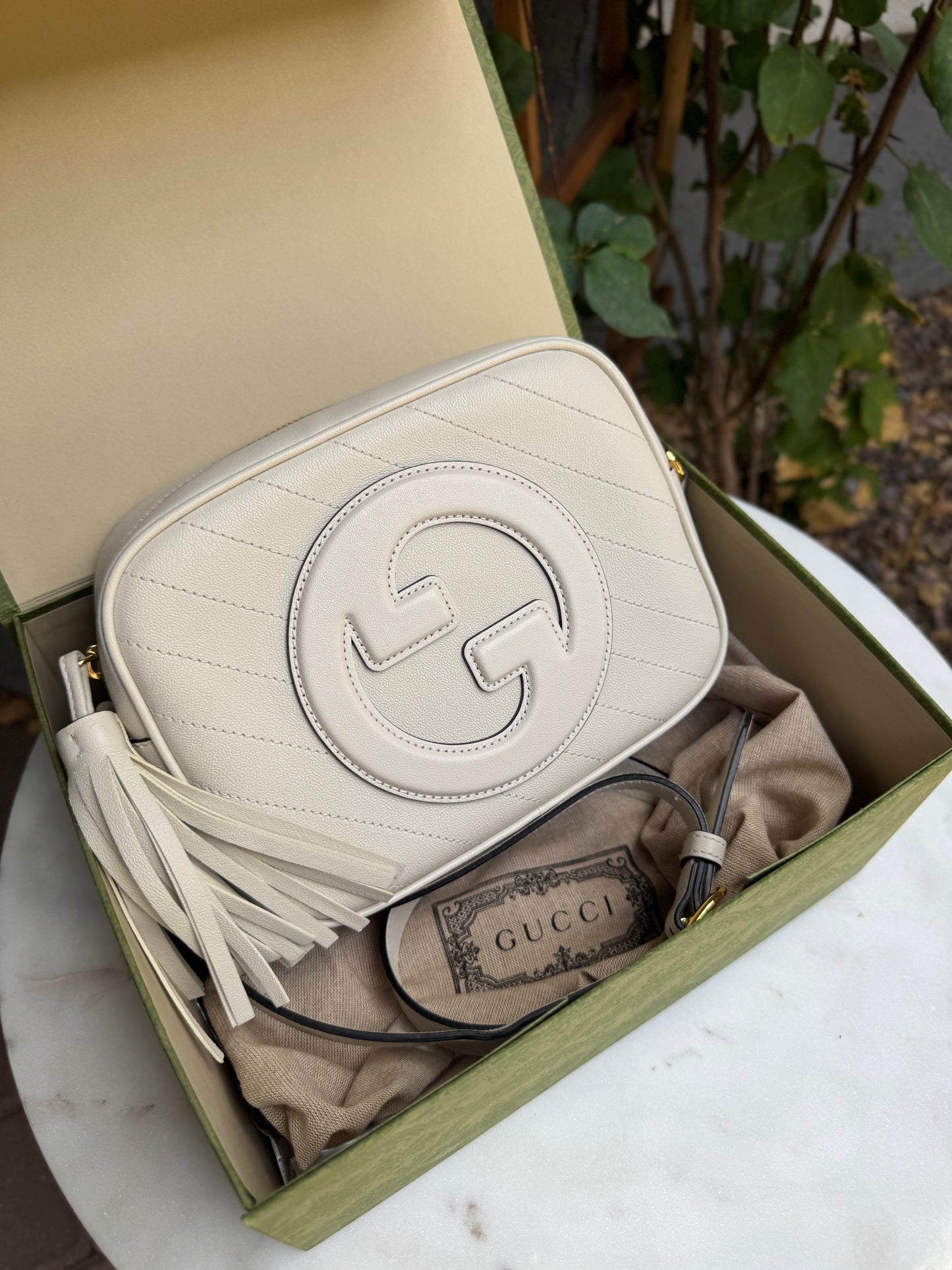 Gucci Blondie Small Leather Camera Bag Crossbody