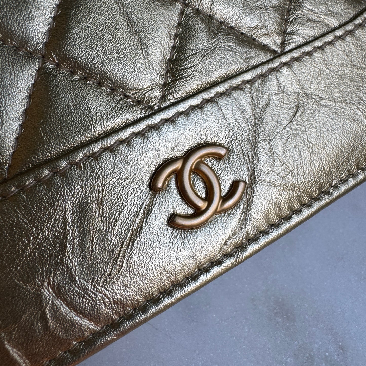 Chanel Gabrielle WOC Quilted Aged Calfskin Crossbody