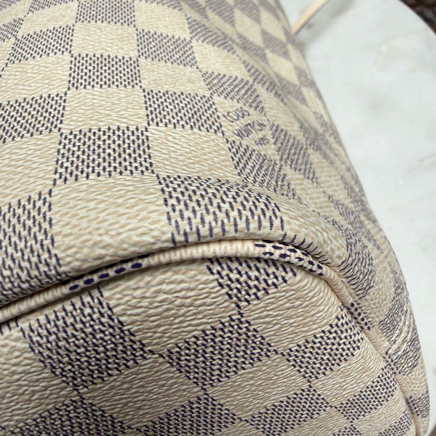 Louis Vuitton Braided Damier Azur Neverfull MM