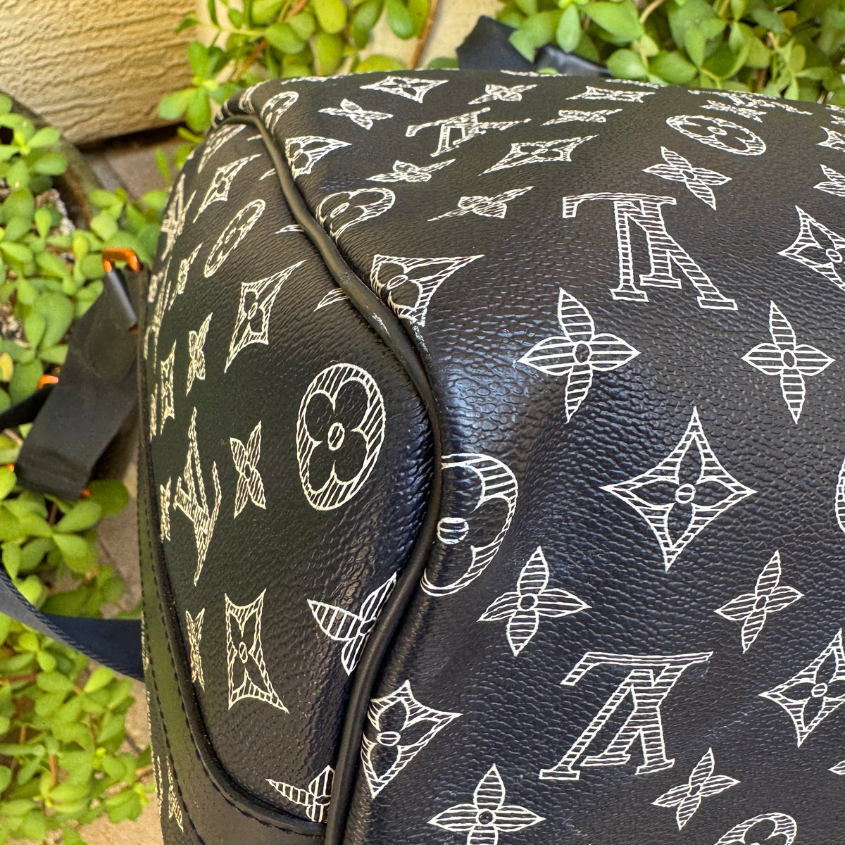 Louis Vuitton Monogram Ink Upside Down Speedy Bandouliere 40
