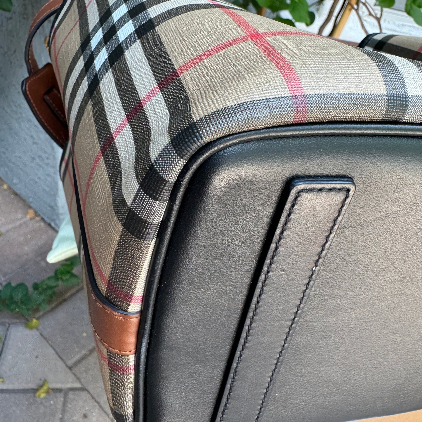 Burberry Parker Vintage Check Diaper Bag