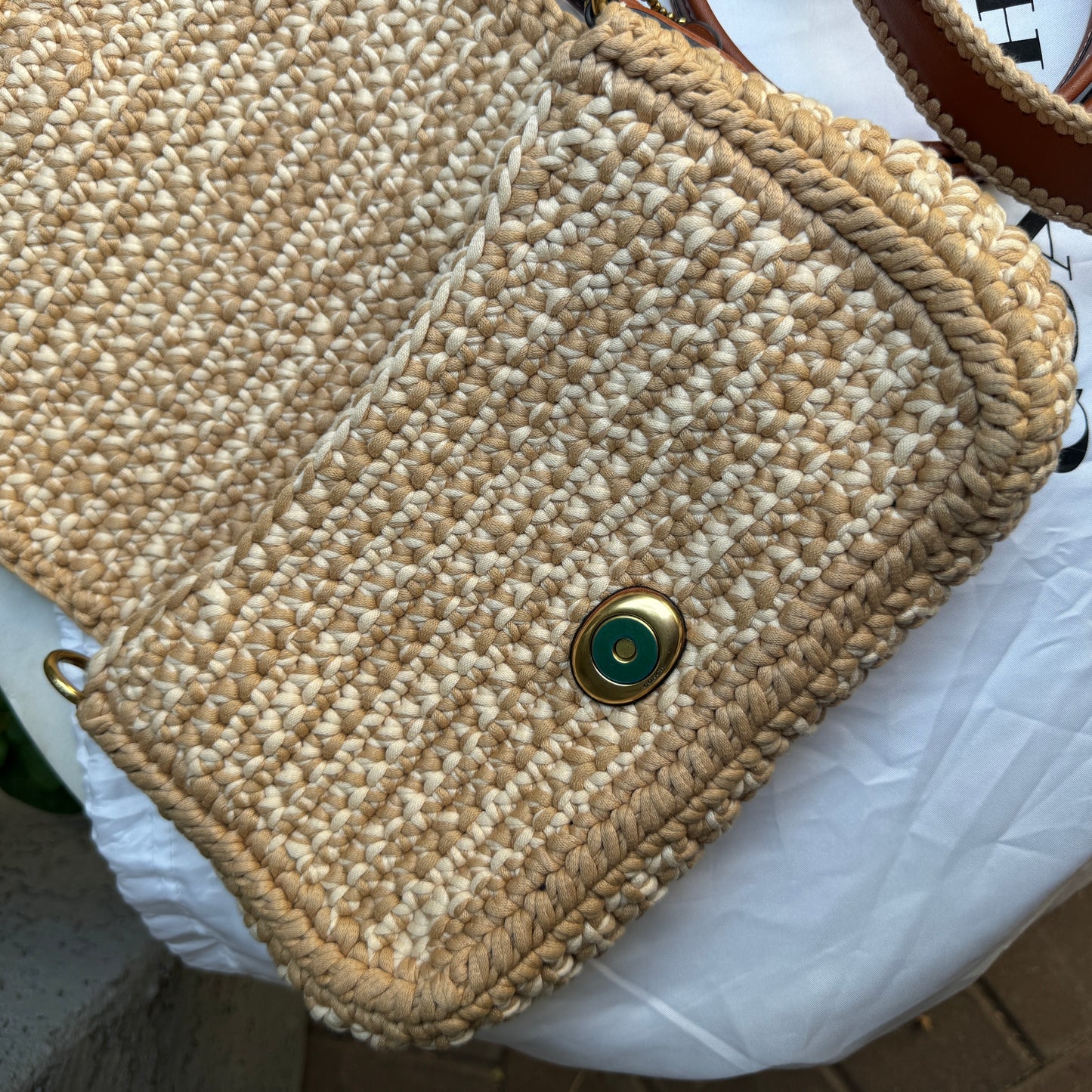 Coach Crochet Soft Tabby Shoulder Bag