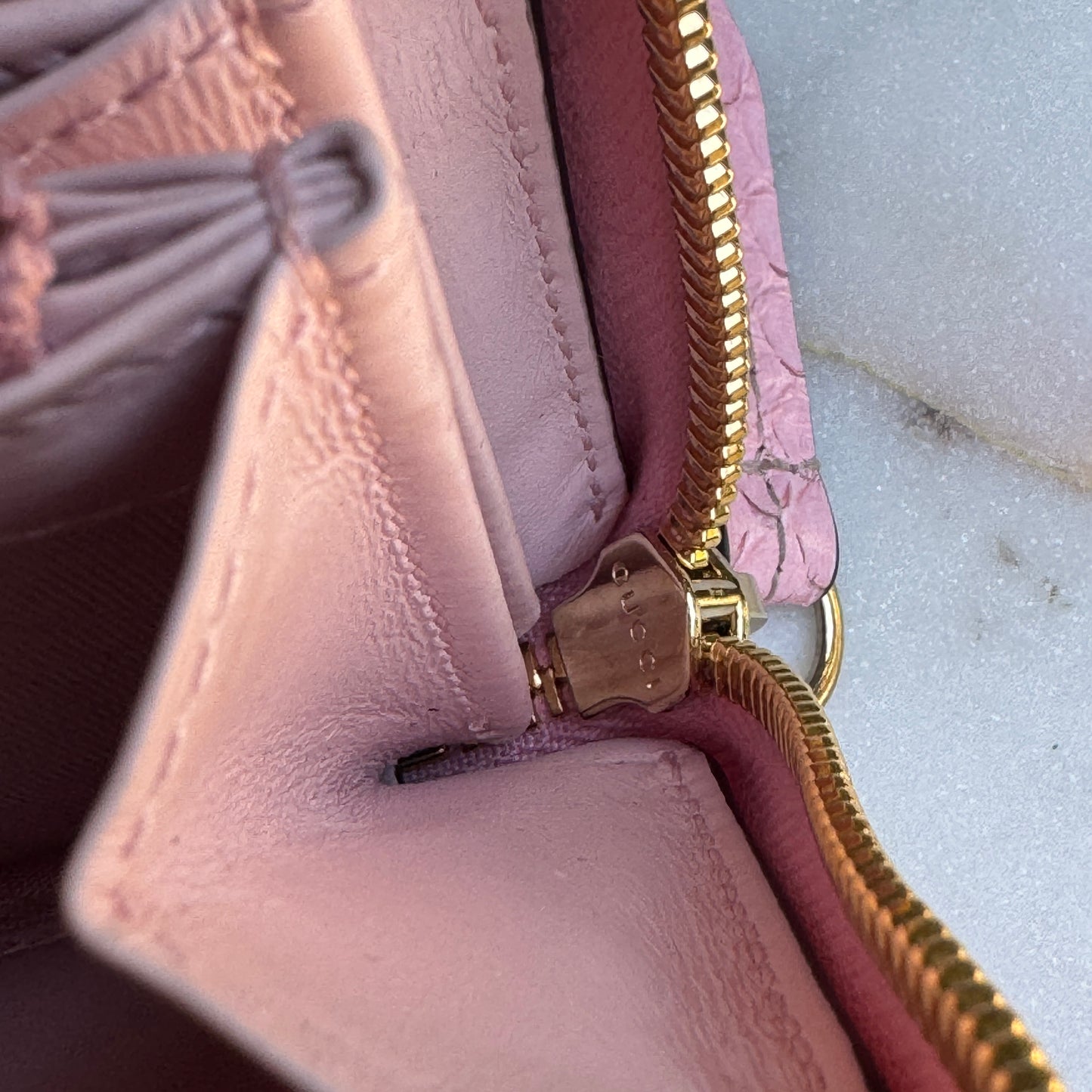 Gucci Ombré Python Zippy Wallet