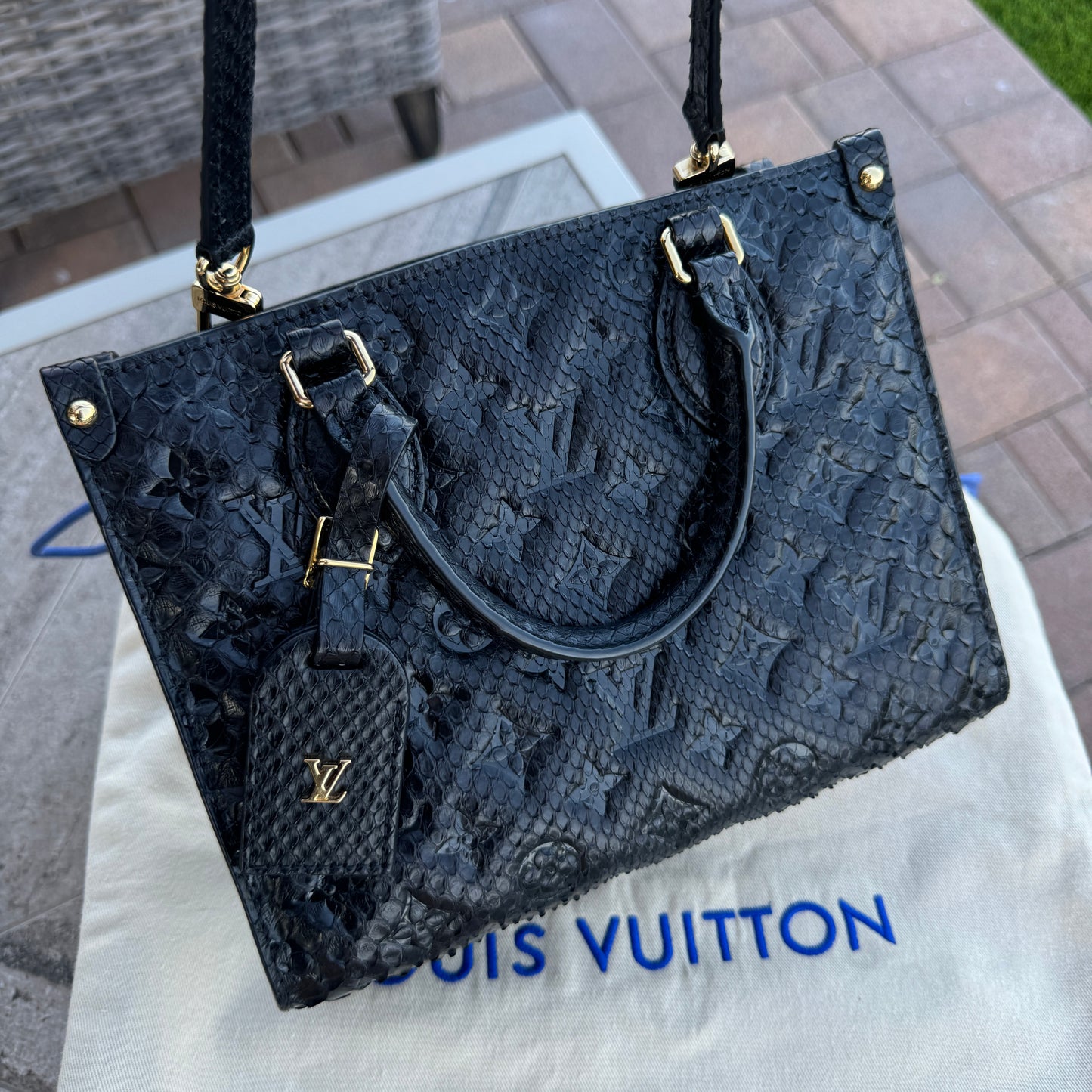 Louis Vuitton Python Onthego PM Crossbody