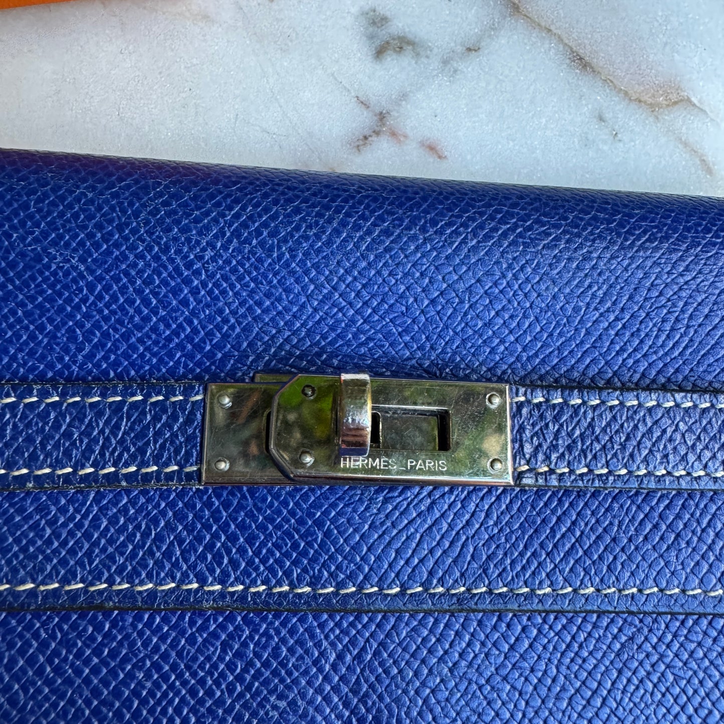 Hermès Kelly Epsom Bicolor Leather Wallet