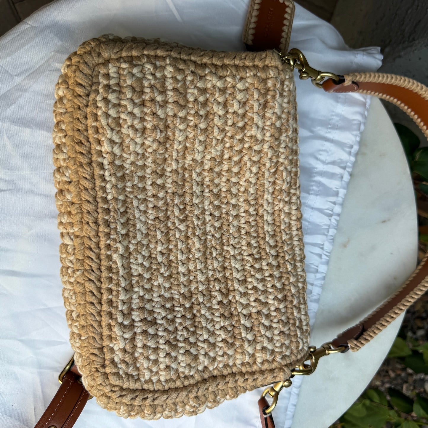 Coach Crochet Soft Tabby Shoulder Bag