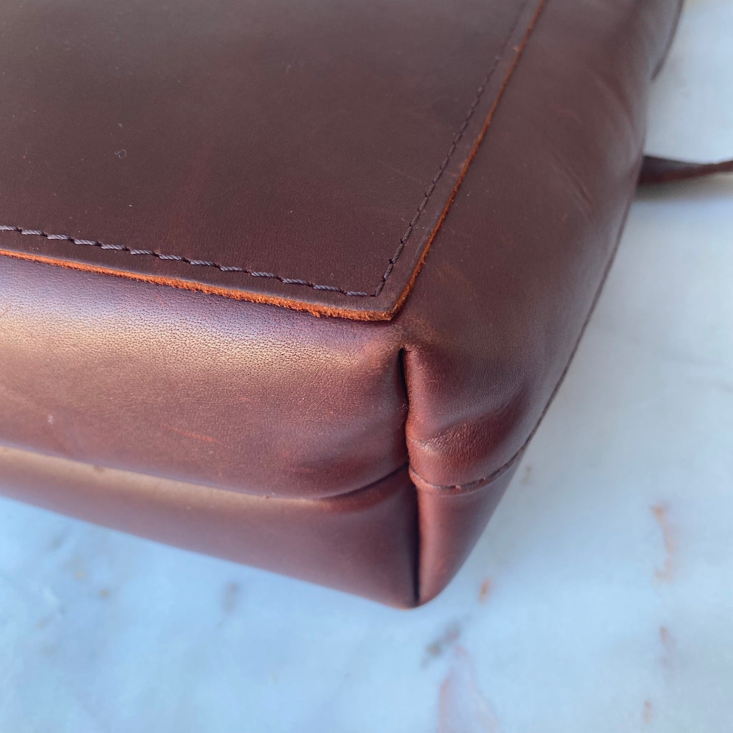 Portland Leather Goods Leather Mini Crossbody Tote