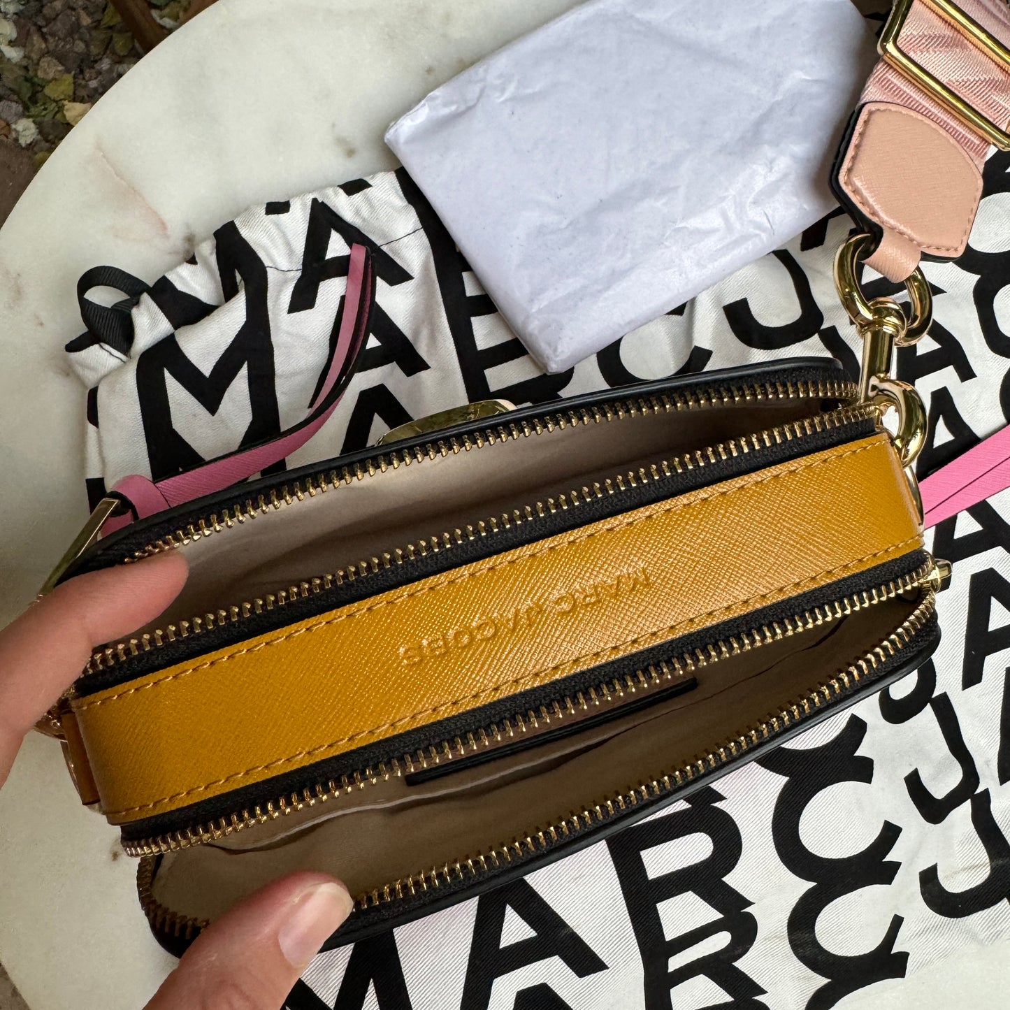 Marc Jacobs Rose Multi Snapshot Crossbody Camera Bag