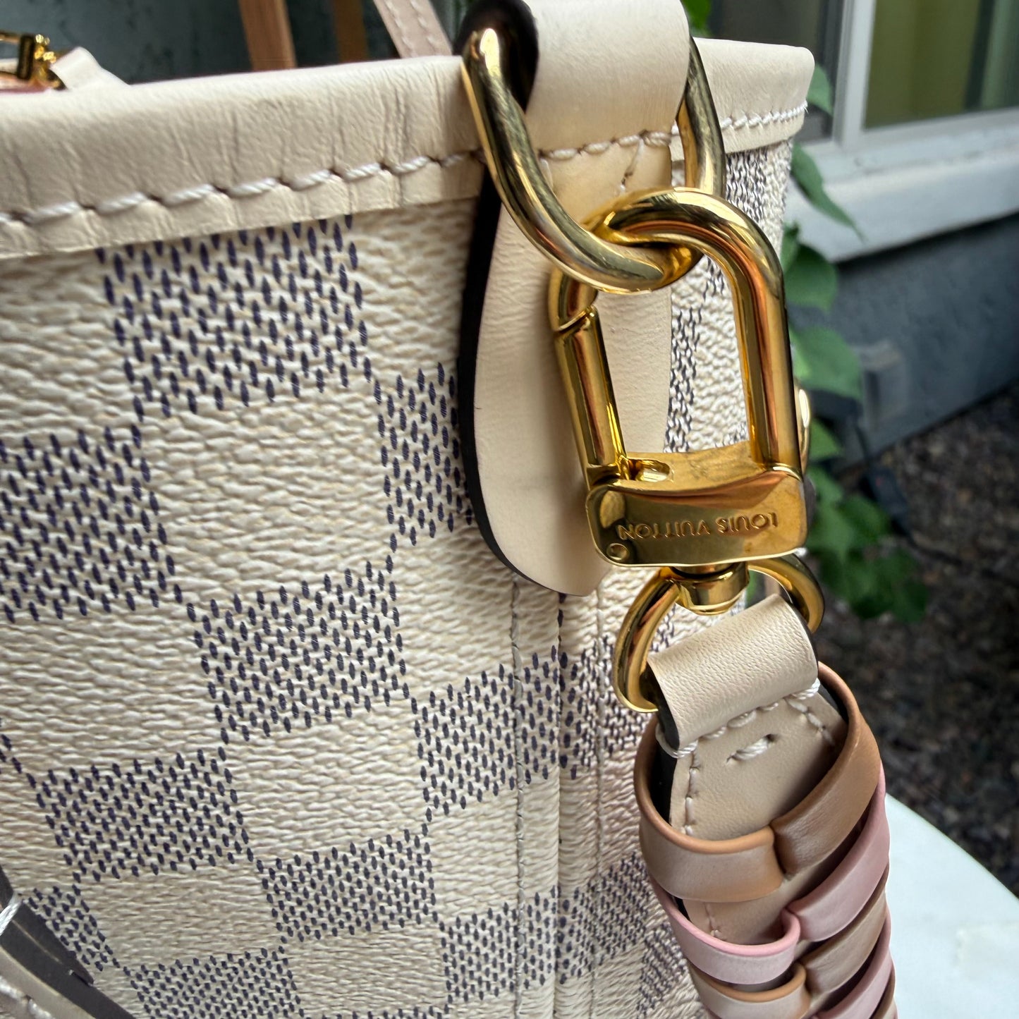 Louis Vuitton Braided Damier Azur Neverfull MM