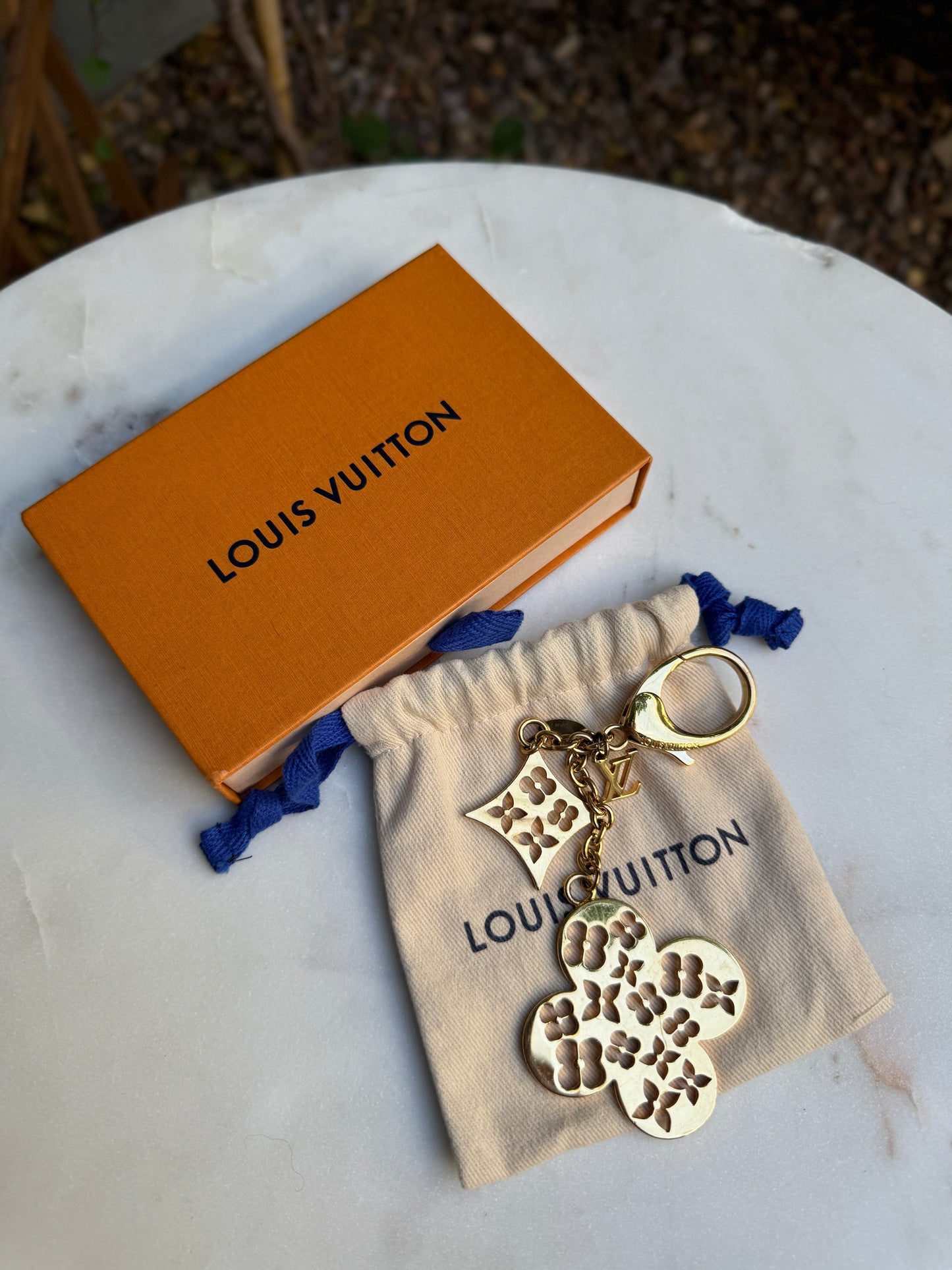Louis Vuitton Ivy Gold Flower Bag Charm