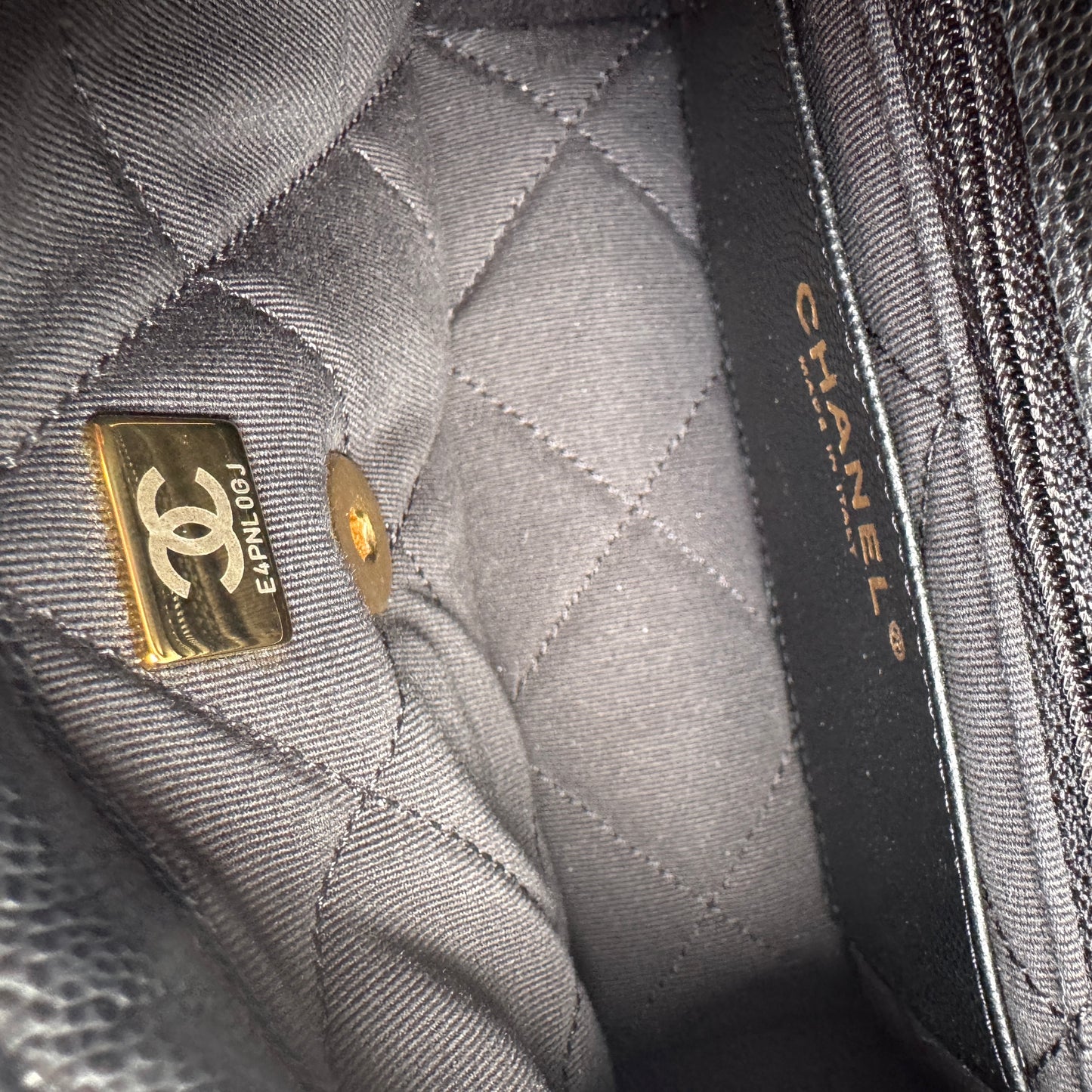 Chanel Shiny Caviar Quilted Small Single Flap Crossbody