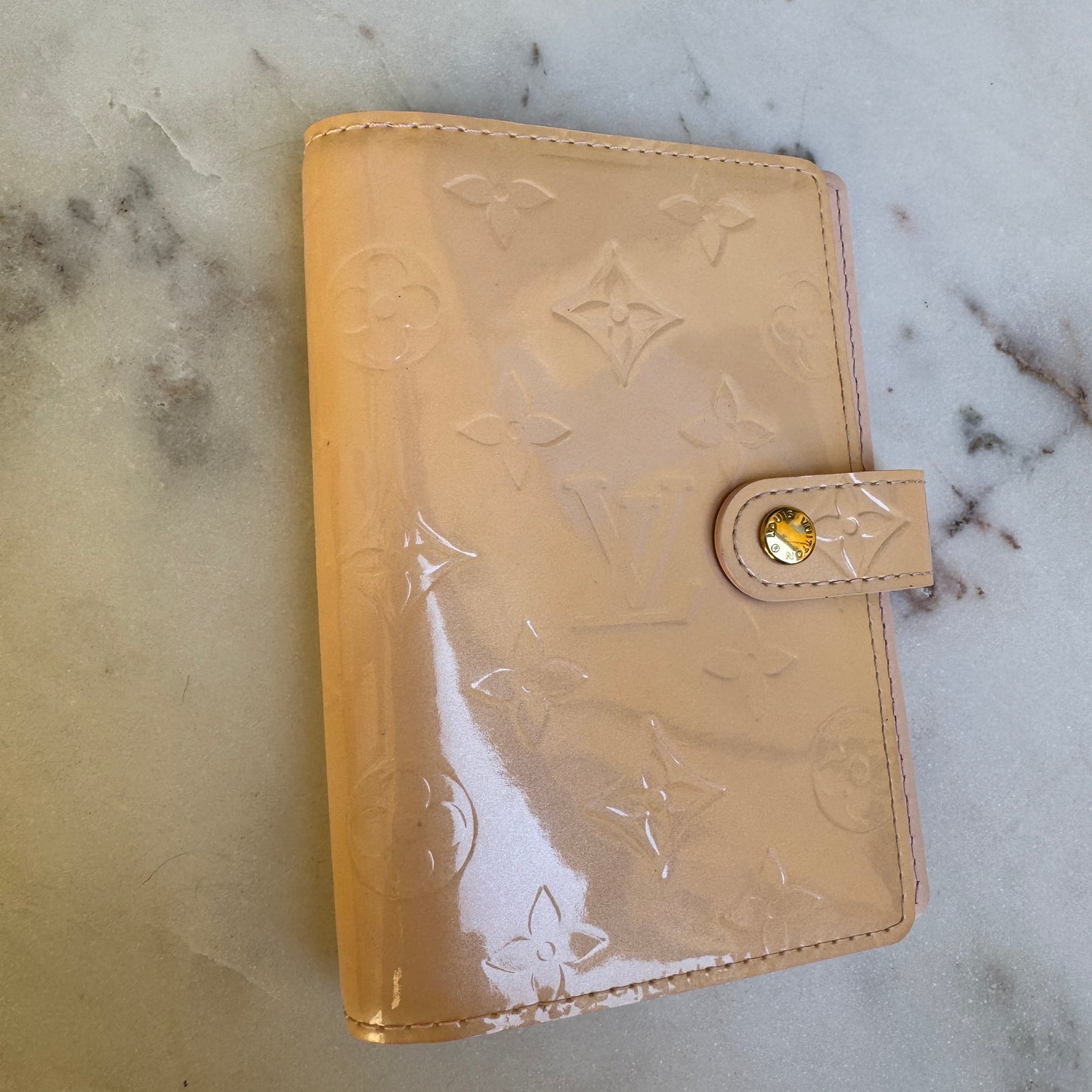 Louis Vuitton Monogram Vernis Small Ring Agenda Cover
