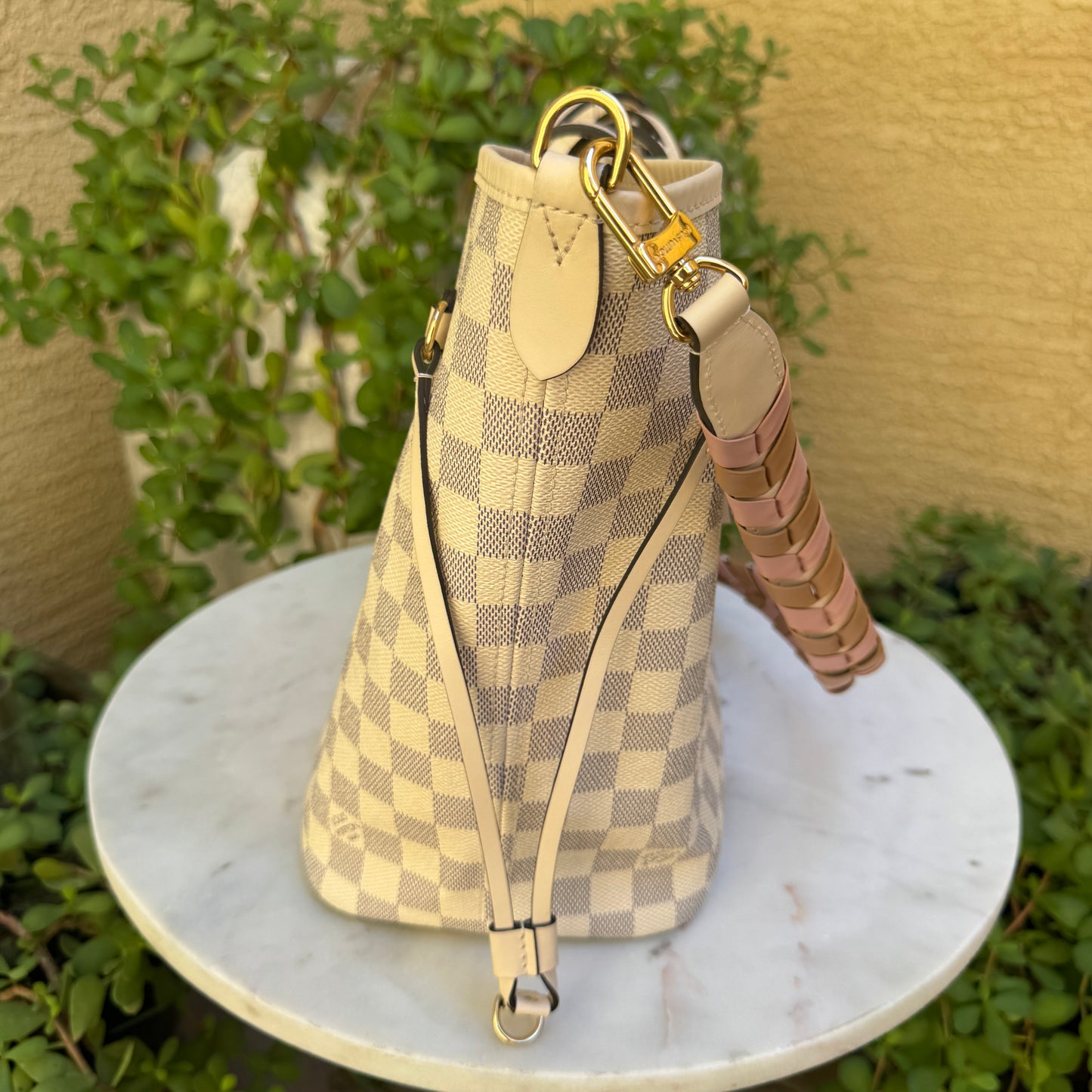 Louis Vuitton Braided Damier Azur Neverfull MM
