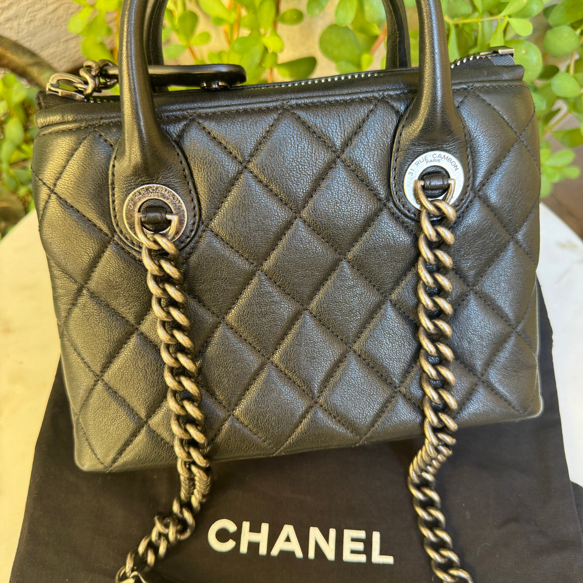 Chanel Quilted Leather Small Boy Tote