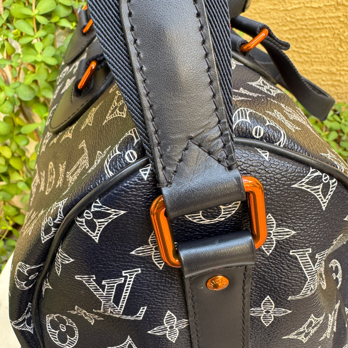 Louis Vuitton Monogram Ink Upside Down Speedy Bandouliere 40