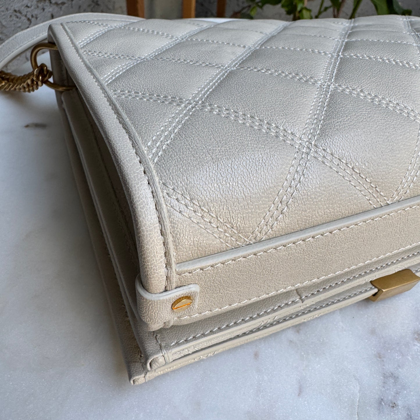 Saint Laurent Quilted Small Becky Shoulder Bag