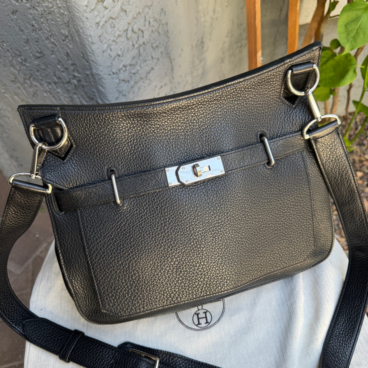 Hermès Togo Leather Jypsiere 34