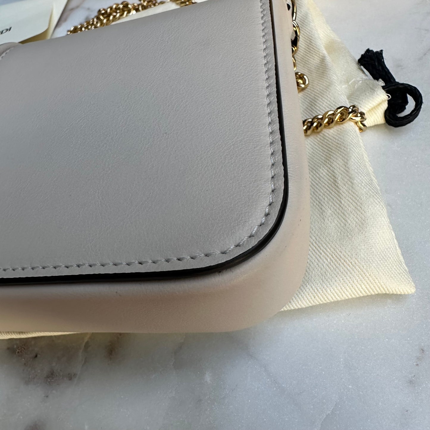 Fendi Fendigraphy Wallet On Chain Leather Crossbody
