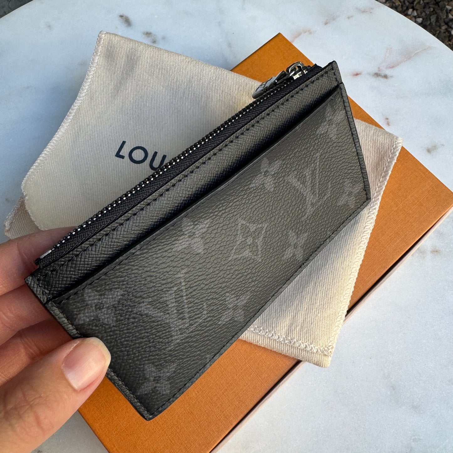 Louis Vuitton Reverse Monogram Eclipse Coin Card Holder