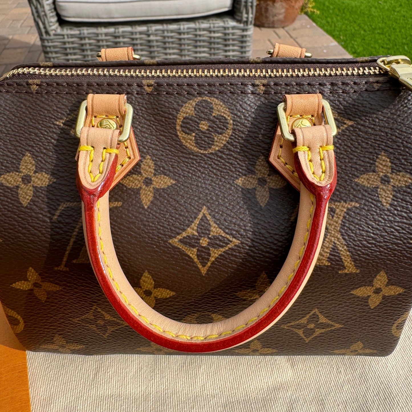 Louis Vuitton Monogram Nano Speedy Bandouliere