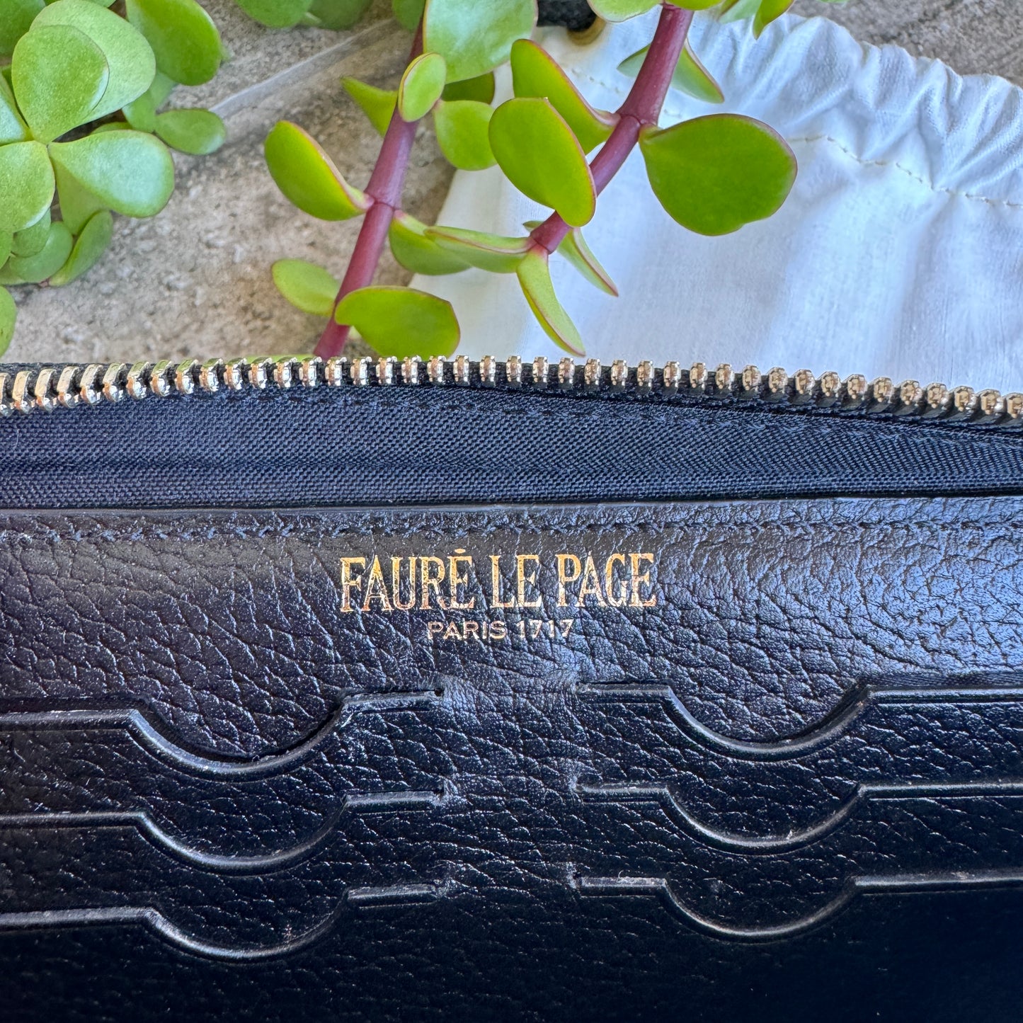 Fauré Le Page Chasse Gardée Wallet on Strap