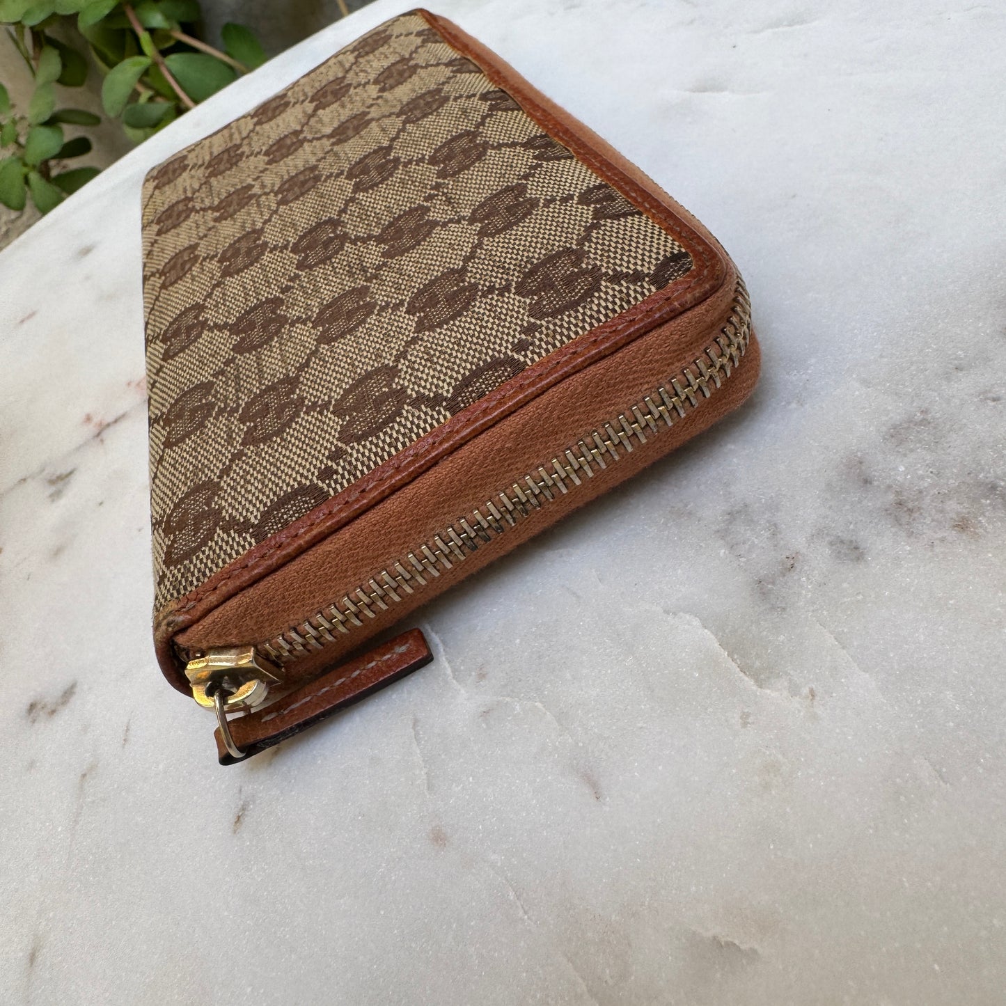 Gucci GG Canvas Long Zippy Wallet