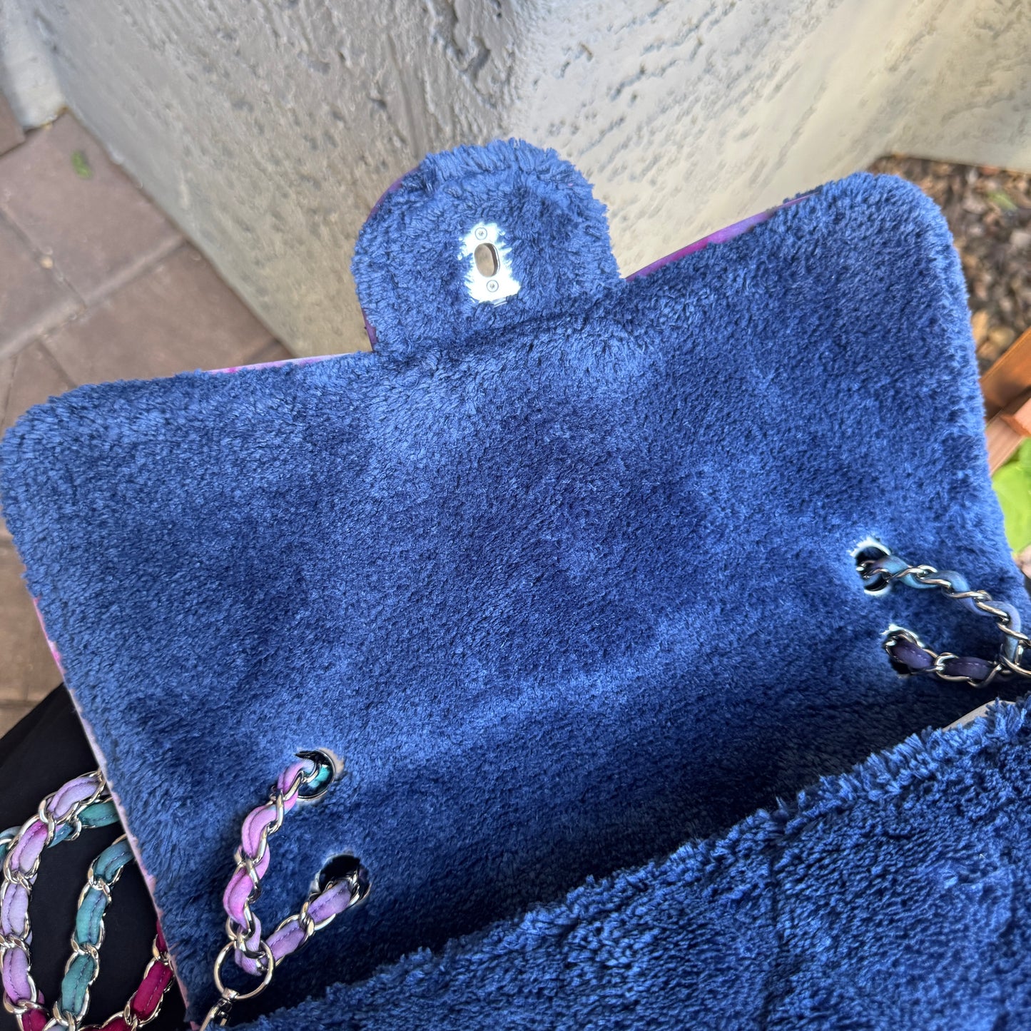 Chanel Terry Cloth Maxi Flap Bag