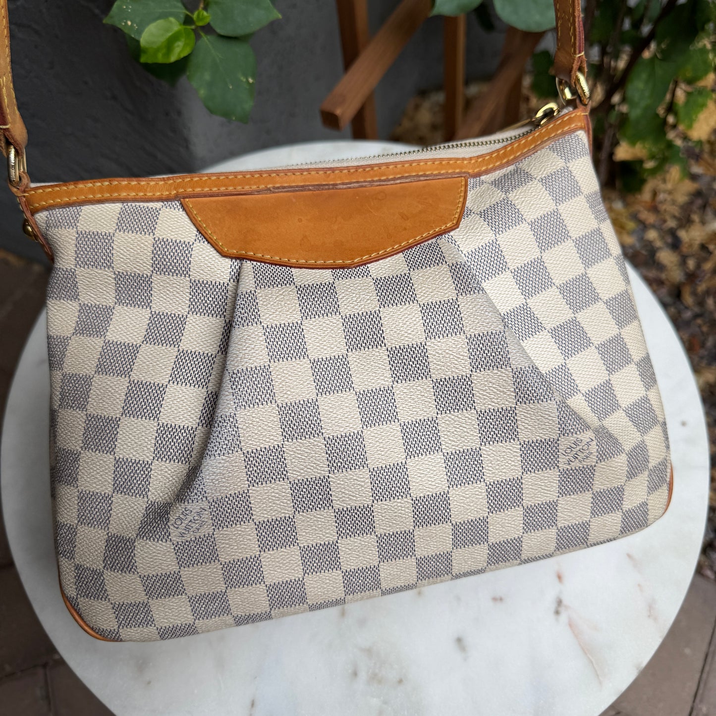 Louis Vuitton Damier Azur Siracusa PM Crossbody