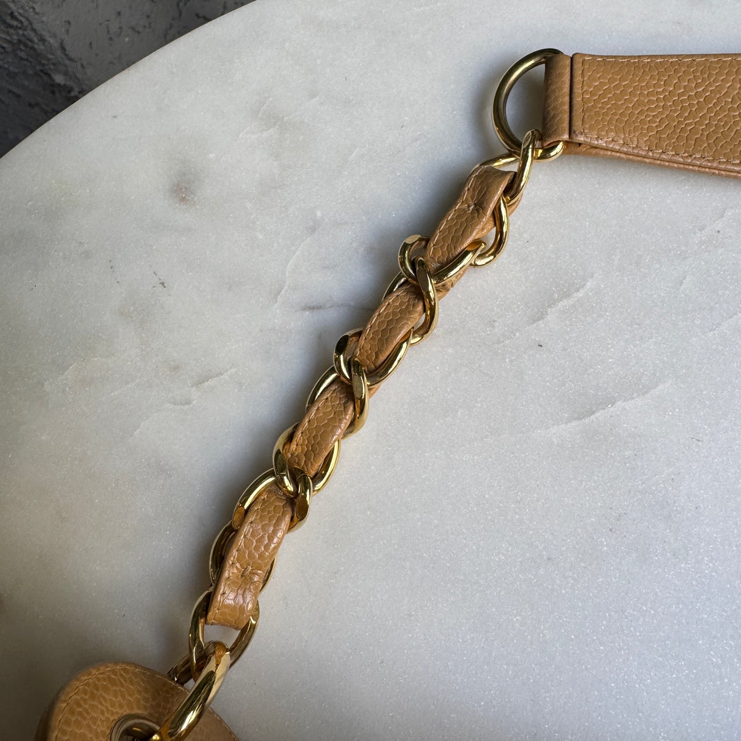 Chanel Timeless CC Quilted Caviar Leather Crescent Hobo Shoulder Bag