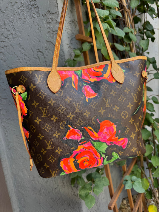Louis Vuitton x Stephen Sprouse Rose Monogram Neverfull MM Tote