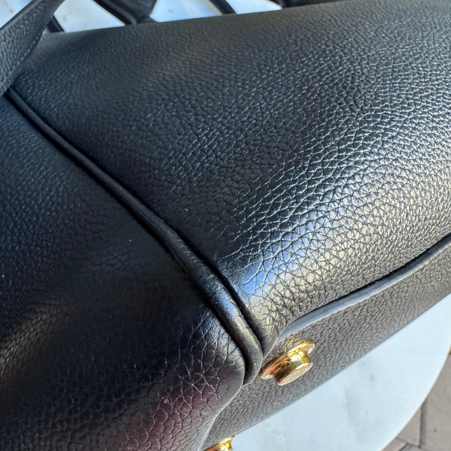 Louis Vuitton Milla MM Leather Tote
