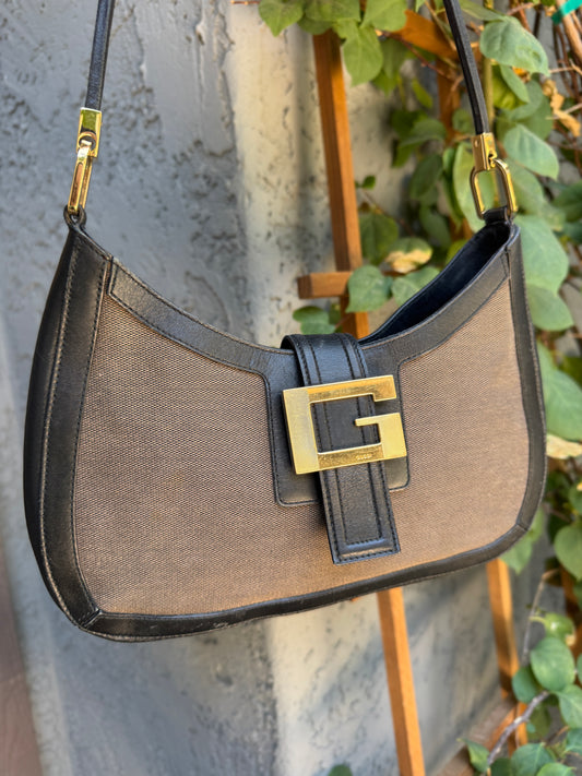 Gucci Vintage G Square Logo Shoulder Bag