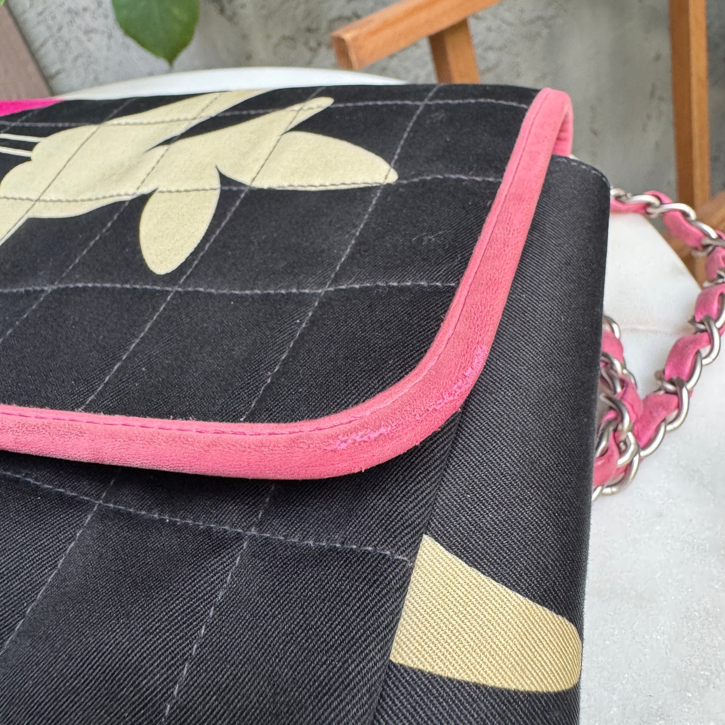 Chanel Vintage Reissue Single Flap Quilted Chocolate Bar Shoulder Bag