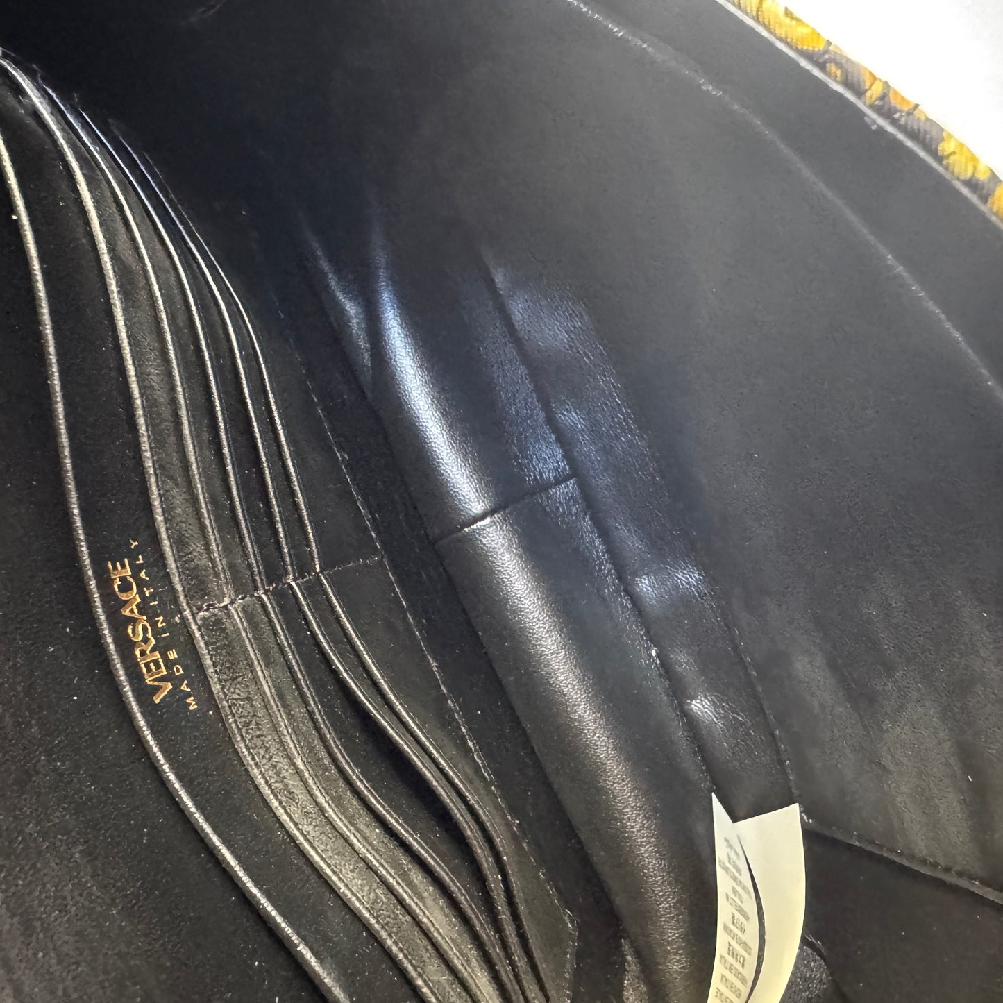 Versace Virtus Barocco Chain Flap Crossbody