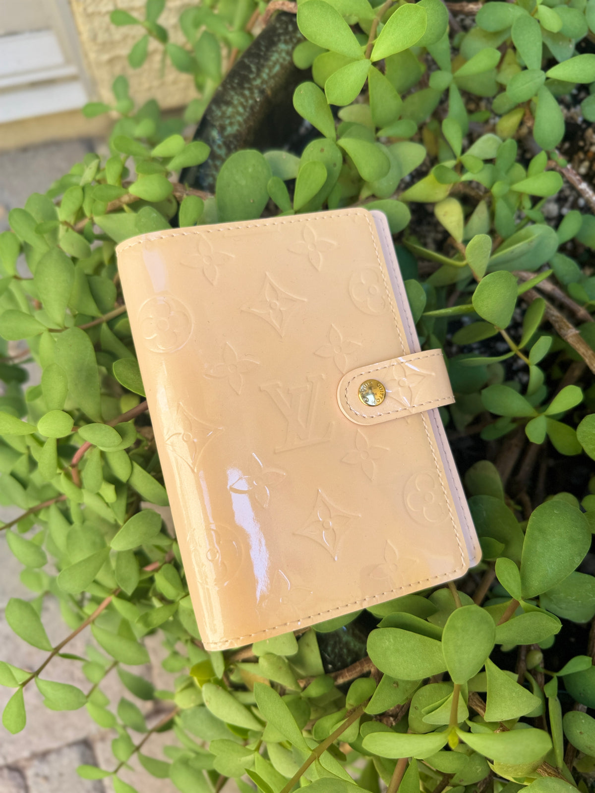 Louis Vuitton Monogram Vernis Small Ring Agenda Cover
