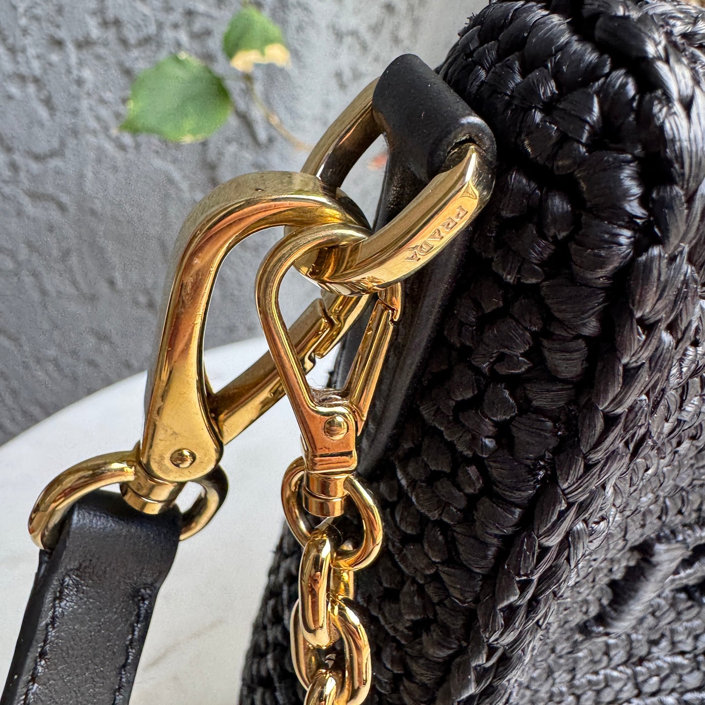 Prada Re-Edition Mini Crochet Raffia Crossbody Bag