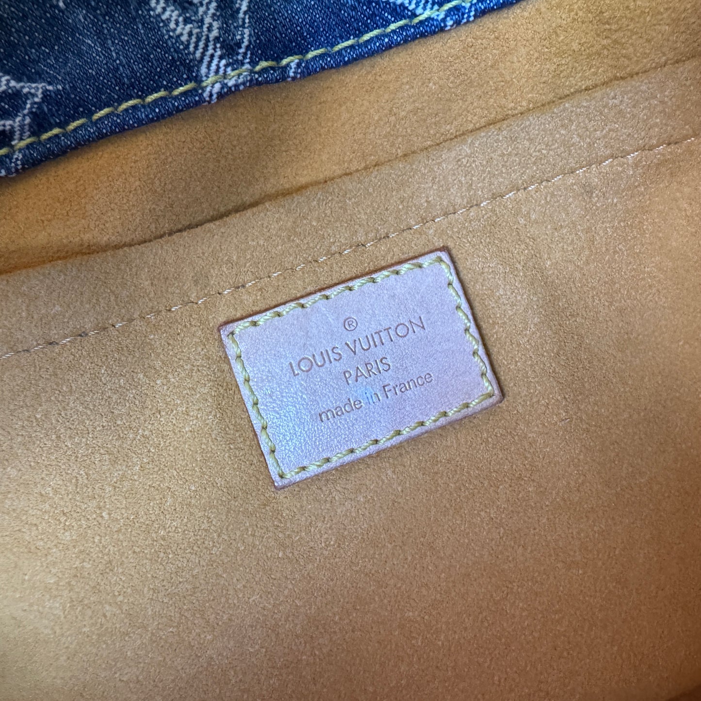 Louis Vuitton Vintage Monogram Denim Sac Plat Tote