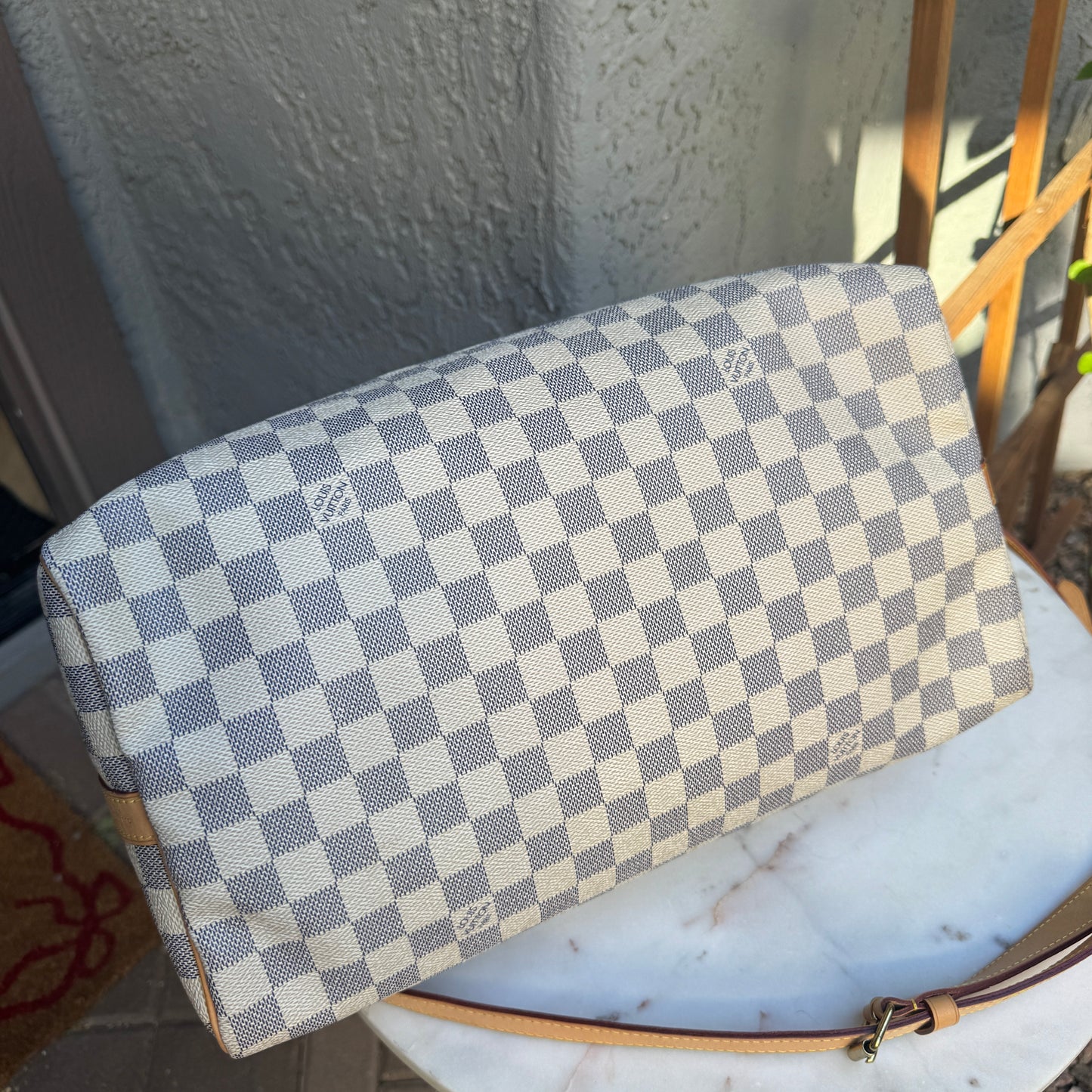 Louis Vuitton Damier Azur Speedy Bandouliere 35