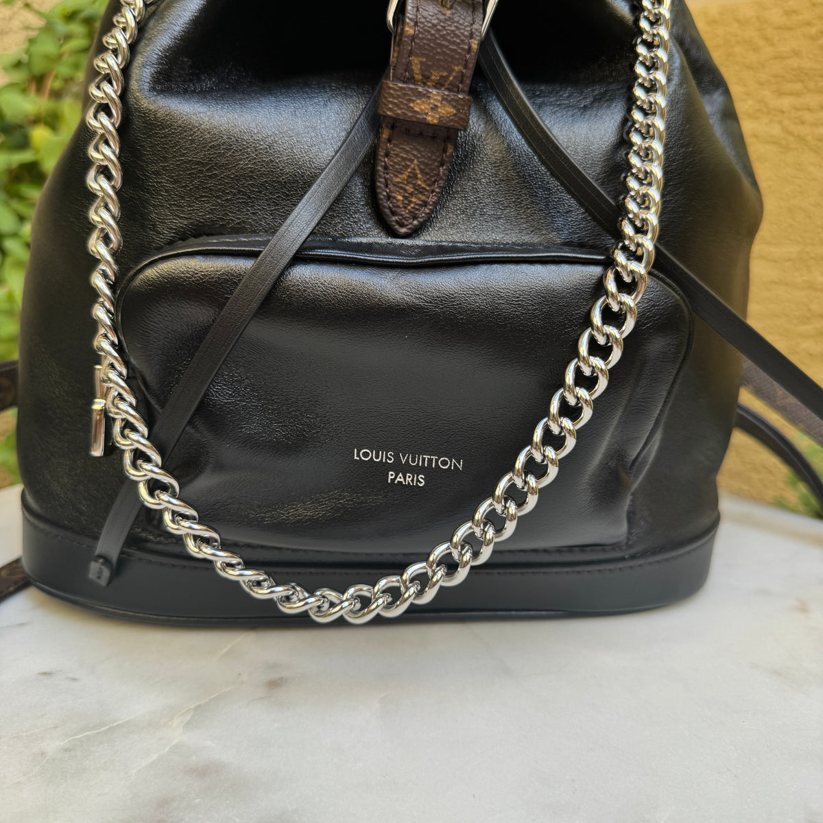 Louis Vuitton Lambskin Montsouris Vibe PM Backpack