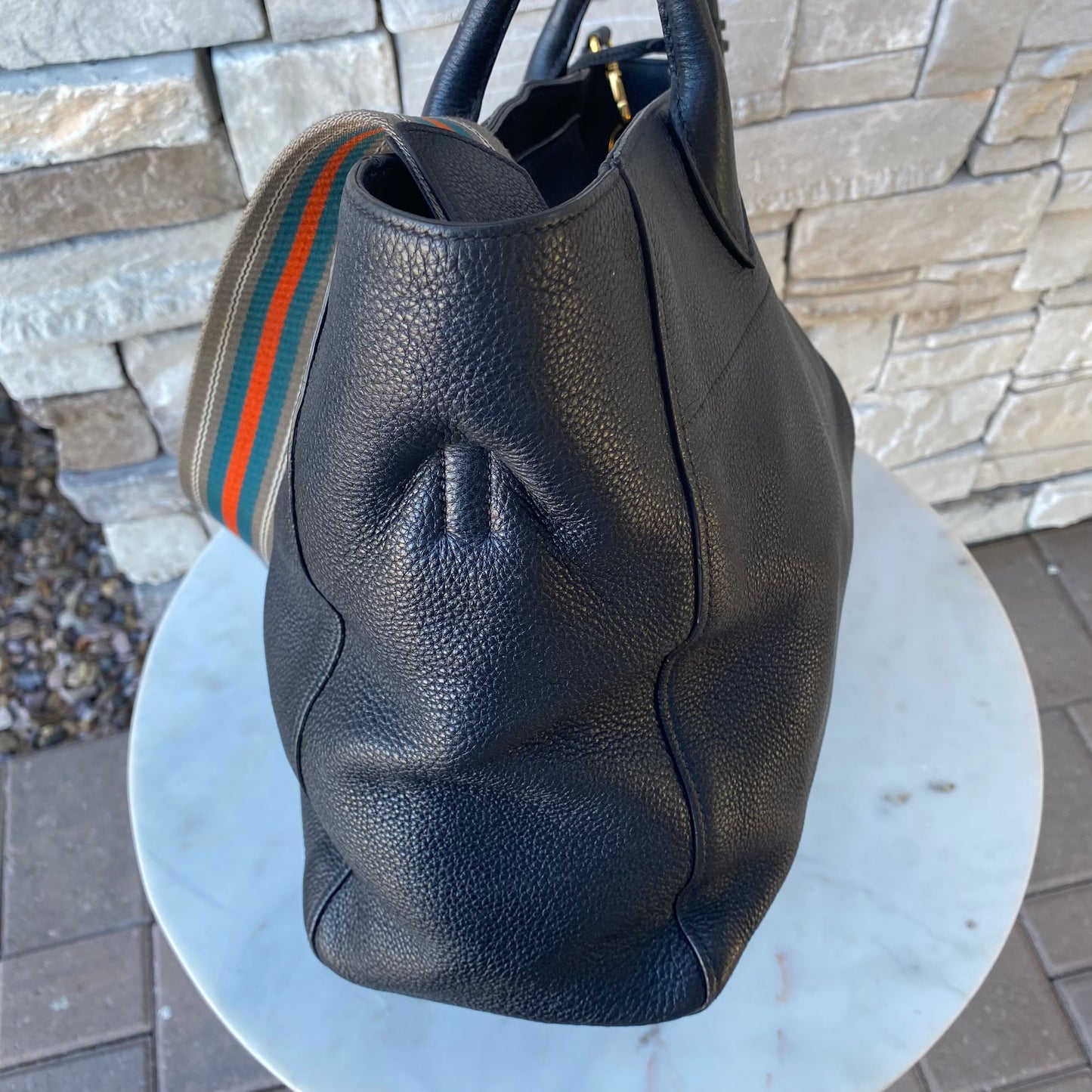 Prada Vitello Daino Shopping Tote